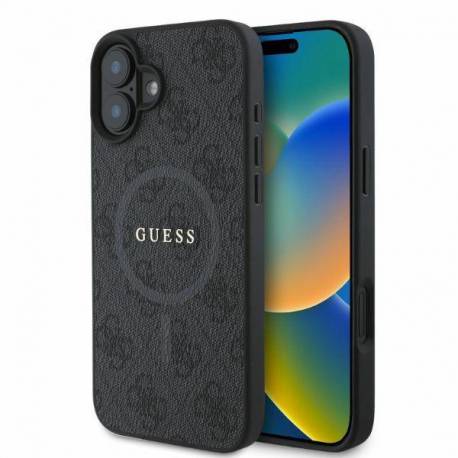 Etui Guess 4G Ring Classic Logo Magsafe Na Iphone 16 - Czarne