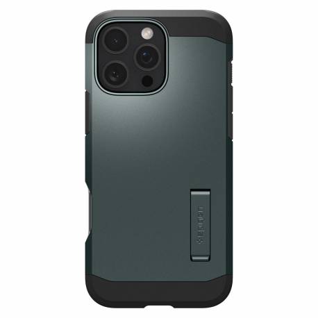 Etui Spigen Tough Armor Magsafe Z Podstawką Na Iphone 16 Pro - Zielone