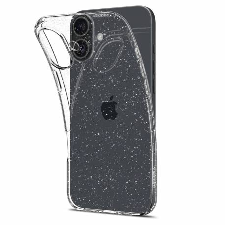 Etui Spigen Liquid Crystal Na Iphone 16 Plus - Przezroczysto-Brokatowe