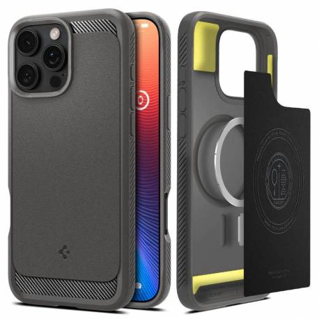 Etui Spigen Rugged Armor Magsafe Do Iphone 16 Pro Max - Szare