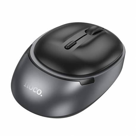 Hoco Mysz Komputerowa Bezprzewodowa 2,4G 1600 Dpi Gm34 Szaro Czarna