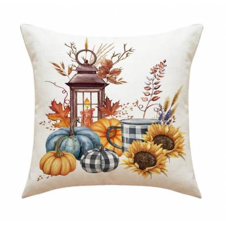 Poszewka Na Poduszkę 45X45Cm Piękny Druk Jesień Boho Pod108