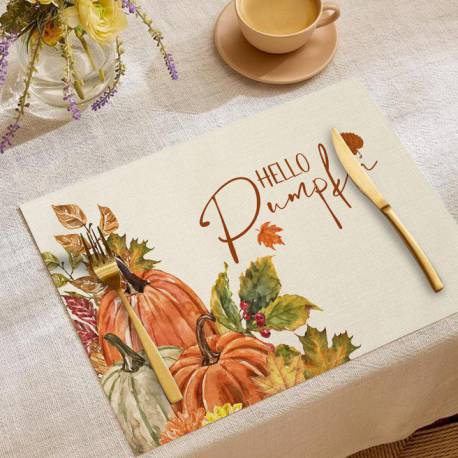 Podkładka Na Stół Jesienny Wzór Hello Pumpkin 30X45 Cm Prostokątna Mp50