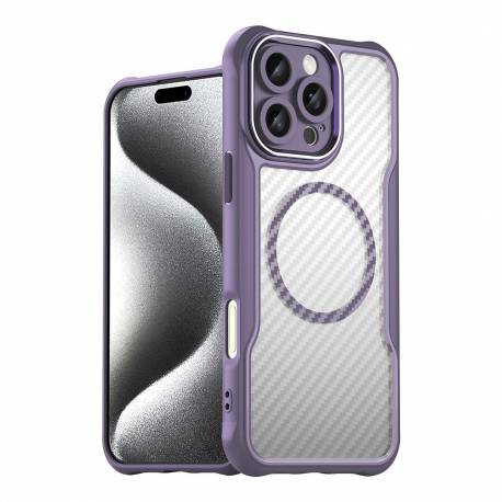 Etui Silikonowe Leading Series Magsafe Do Iphone 16 Pro Max - Fioletowe