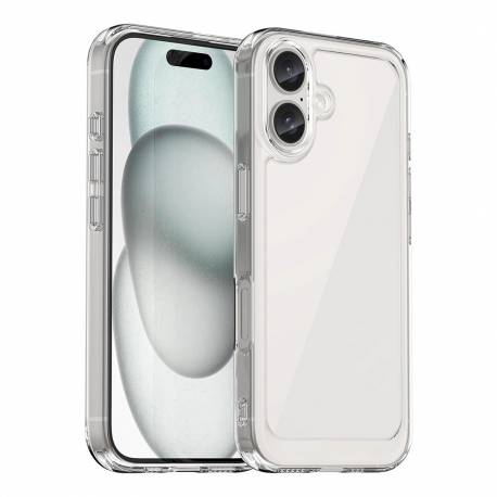 Etui Outer Space Case Z Żelową Ramką Do Iphone 16 Plus - Przezroczyste