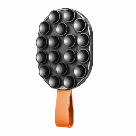 Uchwyt Joyroom Jr-Zs393-S Magnetyczny Z Przyssawkami Na Telefon 4.7-7" - Czarno-Pomarańczowy