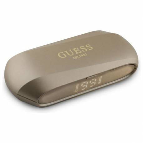 Guess Słuchawki Bezprzewodowe Bluetooth Tws Gutwsc2Mcdsd (Elongated Metallic Classic Printed Logo) Złote