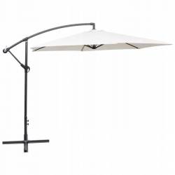 Parasol Ogrodowy Z Wysięgnikiem Biały Ogp03