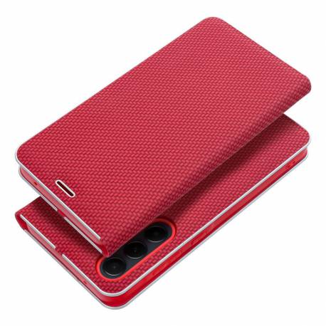 Kabura Luna Book Carbon Do Samsung A52 5G / A52 Lte ( 4G ) / A52S 5G Czerwony