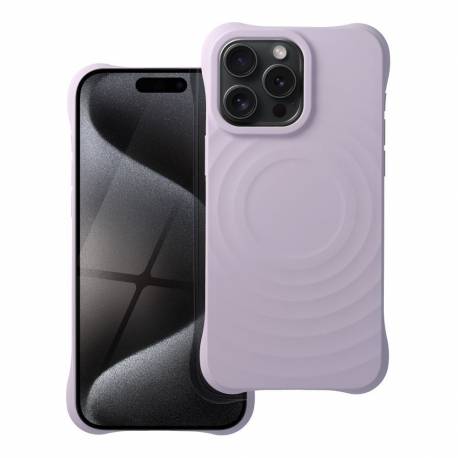 Silicone Zephyr Mag Cover Kompatybilny Z Magsafe Do Iphone 15 Pro Max Liliowy