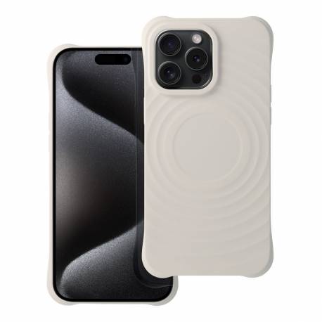 Silicone Zephyr Mag Cover Kompatybilny Z Magsafe Do Iphone 15 Pro Max Biały