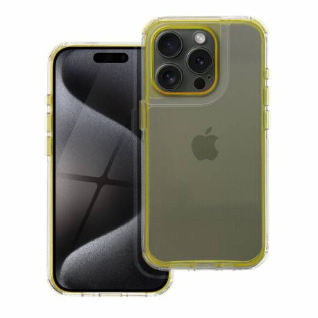 Futerał Matrix Clear Do Iphone 13 Pro Żółty