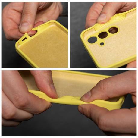 Futerał Silicone 2Mm Do Motorola G85 5G Żółty