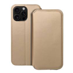 Kabura Dual Pocket Book Do Iphone 16 Pro Max Złoty