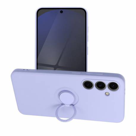 Futerał Silicone Ring Do Samsung S24 Fe Fioletowy