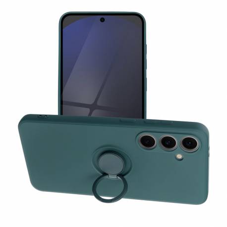 Futerał Silicone Ring Do Samsung S24 Fe Zielony