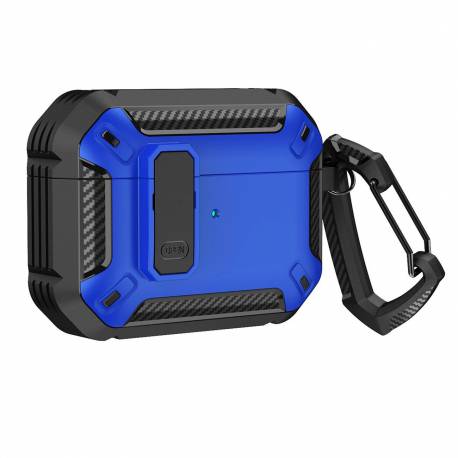 Armour Airpods Case With Hook- Airpods 4 Blue