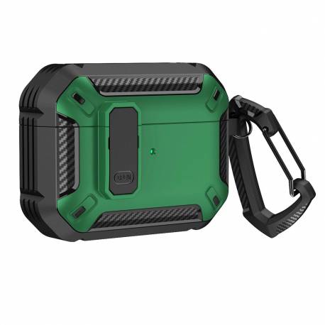 Armour Airpods Case With Hook - Airpods 4 Green