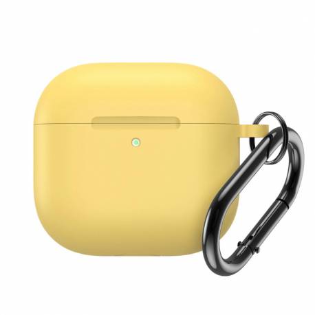 Silicone Airpods Case With Hook - Airpods 4 Yellow