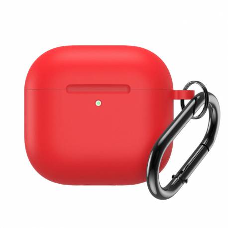 Silicone Airpods Case With Hook - Airpods 4 Red