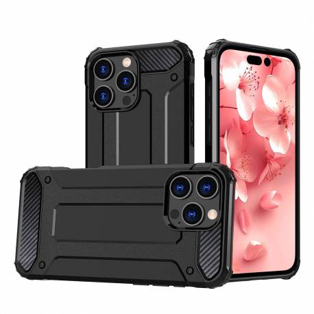 Etui Hybrid Armor Pancerne Na Iphone 16 Pro - Czarne