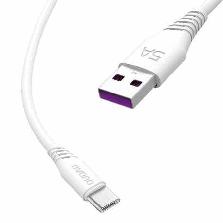 Dudao Przewód Kabel Usb / Usb Typ C 5A 2M Biały (L2T 2M White)