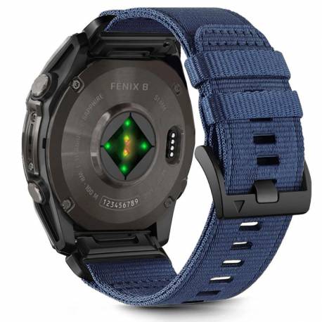 Pasek Tech-Protect Nylon Na Garmin Fenix 5X / 5X Plus / 6X / 6X Pro / 7X / 8 (51 Mm) - Niebieskie