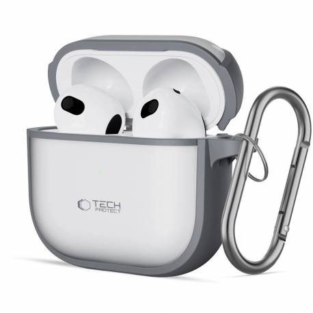 Etui Tech-Protect Slim Hook Na Airpods 4 - Szare