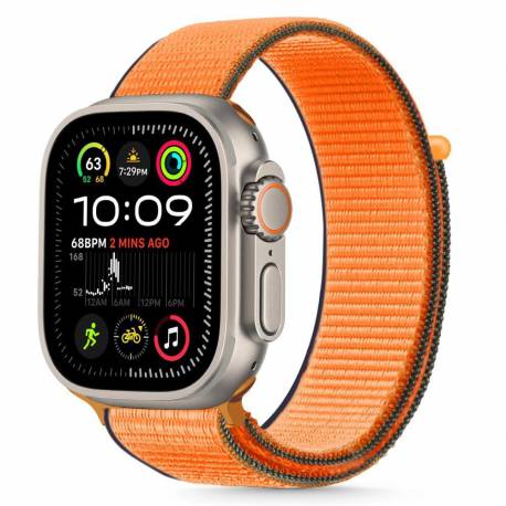 Pasek Tech-Protect Nylon Na Apple Watch 44 / 45 / 46 / 49 Mm - Pomarańczowy