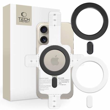 Ring Tech-Protect Mmp-100 Z Magsafe (2 Szt.) - Białe - Czarne