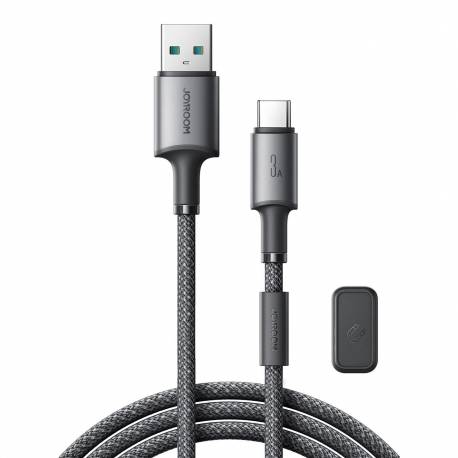 Kabel Joyroom S-A50 Unlimited Series 3A Usb-A - Usb-C Z Organizerem Magnetycznym 1,2M - Szary
