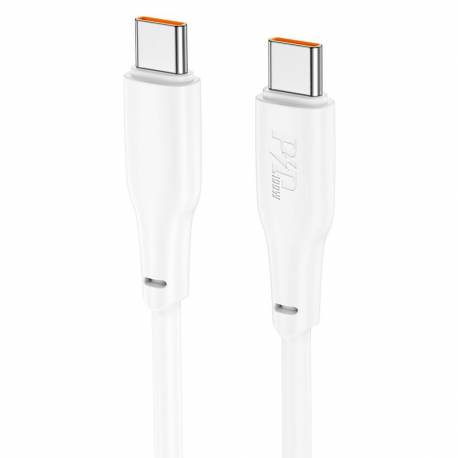 Hoco Kabel Typ C Do Typ C 3A 100W X93 2 M Biały