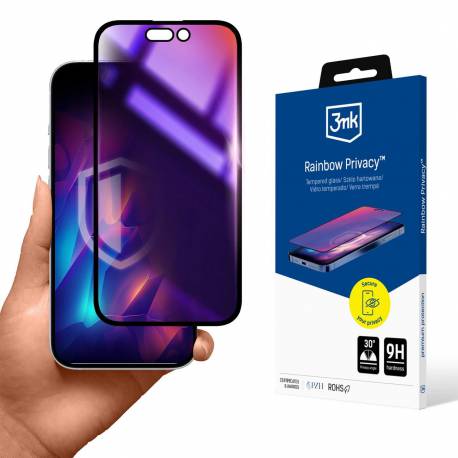 Prywatyzujące Szkło Hartowane 3Mk Rainbow Privacy Na Apple Iphone 14 Pro Max
