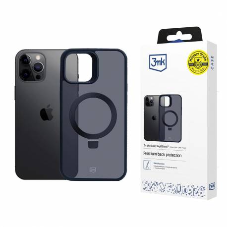 Etui 3Mk Smoke Case Mag&stand Na Apple Iphone 12 Pro Max - Czarne