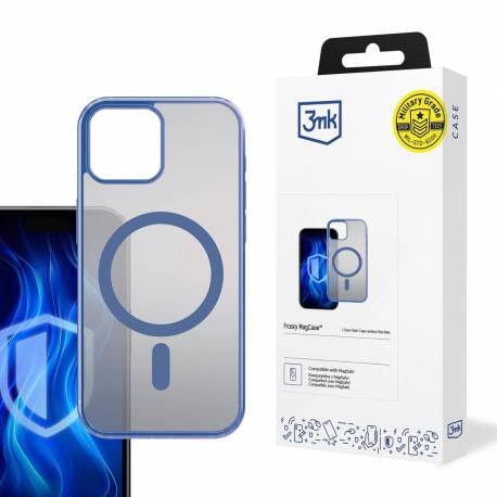 Etui 3Mk Frosty Magcase Blue Na Apple Iphone 12 Pro Max - Przezroczyste