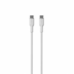 Kabel Puro Soft Usb-C - Usb-C 60W 1,5M Silikonowy- Biały