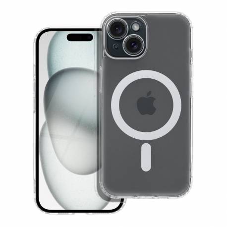 Futerał Frost Mag Cover Z Ochroną Aparatu Kompatybilny Z Magsafe Do Iphone 16 Plus Transparentny