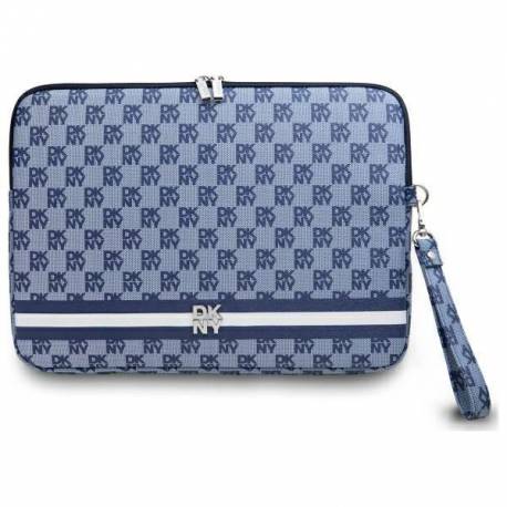 Pokrowiec Na Laptopa Dkny Sleeve Checkered Pattern Printed Stripes 14" - Niebieski