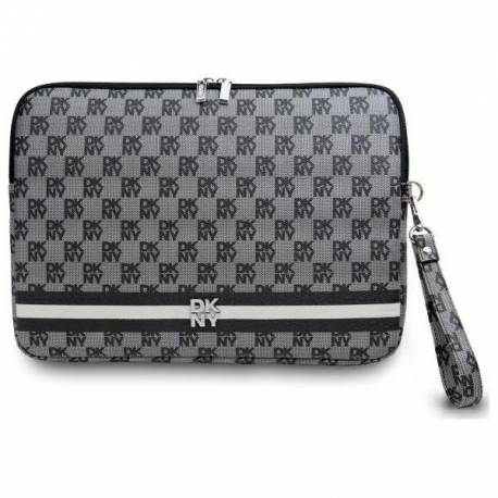 Pokrowiec Na Laptopa Dkny Sleeve Checkered Pattern Printed Stripes 14" - Czarny