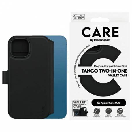 Etui Care By Panzerglass Feature Tango 2W1 Wallet Magsafe Na Iphone 13 / 14 - Czarne