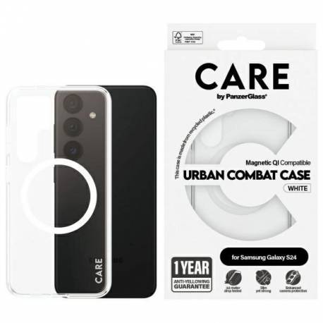 Etui Care By Panzerglass Flagship Qi Case Na Samsung Galaxy S24 - Przezroczyste