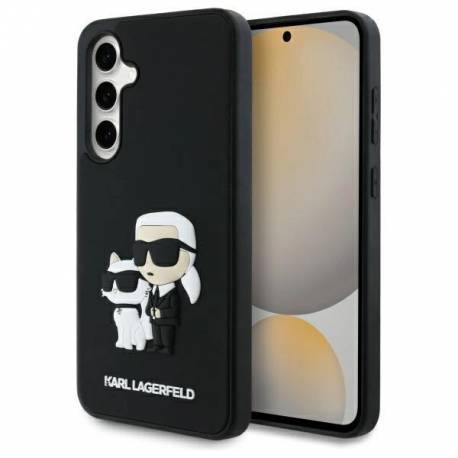 Etui Karl Lagerfeld 3D Rubber Karl&choupette Na Samsung Galaxy S24 Fe - Czarne