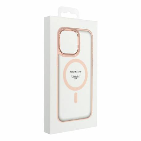 Futerał Matte Mag Cover Kompatybilny Z Magsafe Do Samsung S25 Różowy