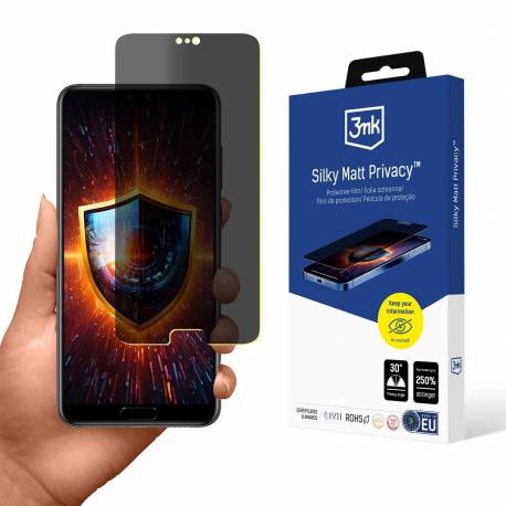 Folia Ochronna Prywatyzująca Matowa 3Mk Silky Matt Privacy Na Huawei P20 Pro