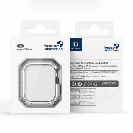 Dux Ducis Futerał Tamo Do Apple Watch Serii 10 46 Mm Transparentny Z Niebieskim