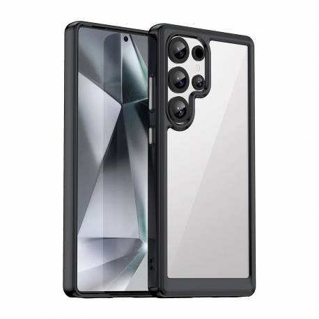 Etui Silikonowe Outer Space Case Z Żelową Ramką Do Samsung Galaxy S25 Ultra - Czarne