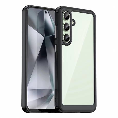 Etui Silikonowe Outer Space Case Z Żelową Ramką Do Samsung Galaxy S24 Fe - Czarne