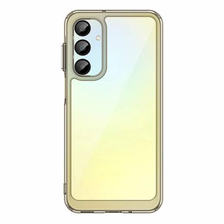 Etui Silikonowe Outer Space Case Z Żelową Ramką Do Samsung Galaxy A16 / A16 5G - Przezroczysto-Czarne