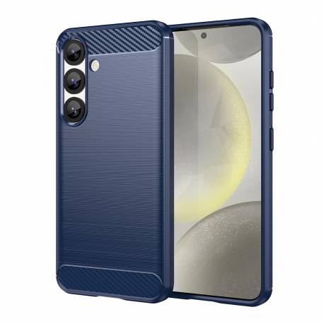 Etui Silikonowe Carbon Case Do Samsung Galaxy S25 - Niebieskie