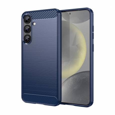 Etui Silikonowe Carbon Case Do Samsung Galaxy S25+ - Niebieskie